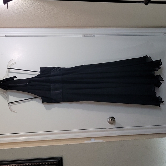 Donna Ricco New York Silk Halter Black Dress Size 10 - Picture 1 of 11